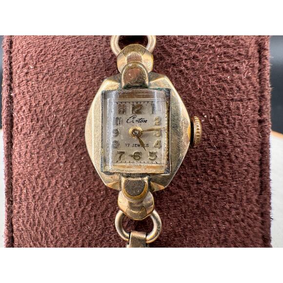 Vintage Croton Swiss 17 Jewel Ladies Watch 10K RGP Gold Filled Art Deco Style main image 8